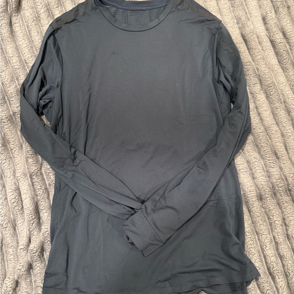 lululemon Navy Long Sleeve Running Shirt